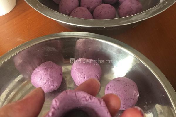 椰蓉紫薯球的做法图解8