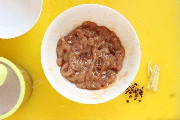 蒜薹炒肉丝的做法图解3