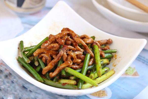 蒜薹炒肉丝的做法图解9