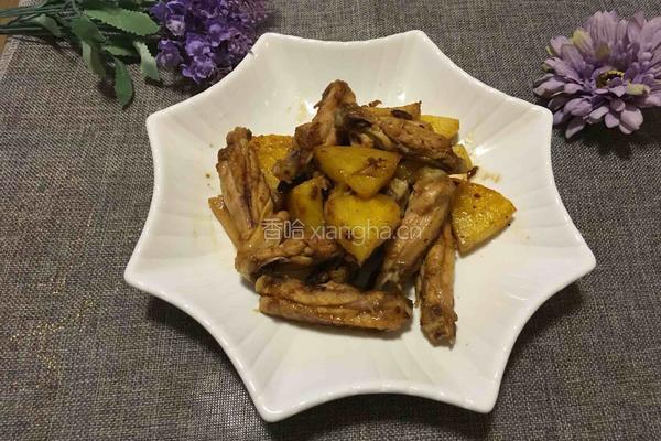 菠萝焖鸡翅的做法图解6
