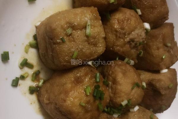 油豆腐酿肉的做法图解4