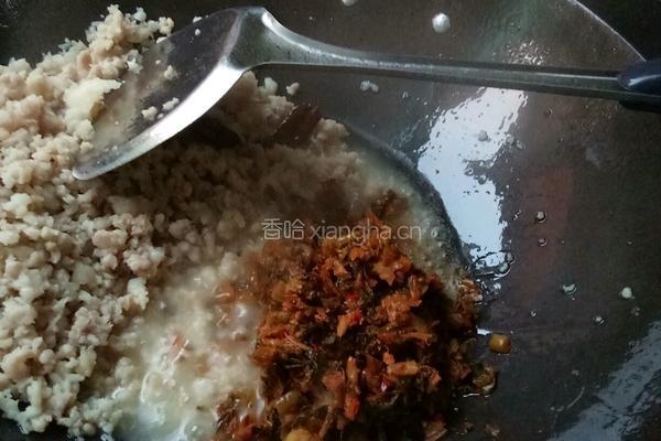 酸腌菜炒肉末的做法图解8