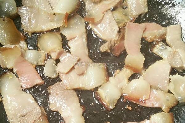 虎皮煎椒炒腊肉的做法图解4