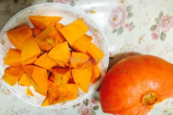 南瓜豆沙饼（营养早餐）的做法图解1
