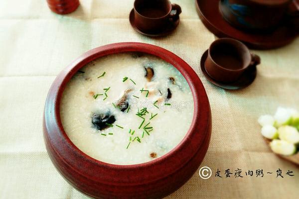 皮蛋瘦肉粥的做法图解10