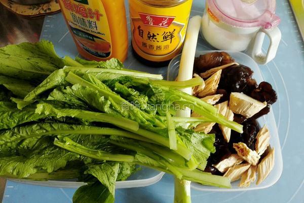 素炒小白菜的做法图解1