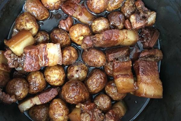 鹌鹑红烧肉的做法图解9