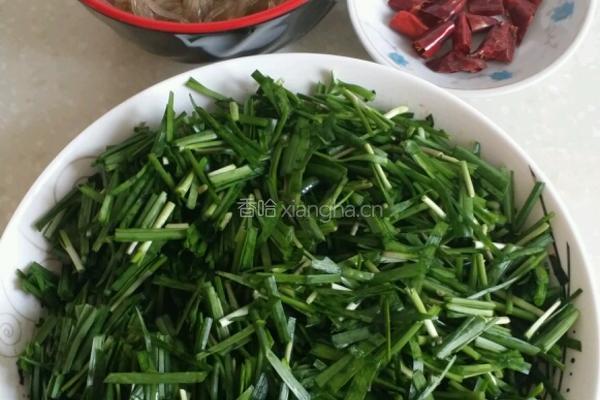 韭菜炒粉条的做法图解1