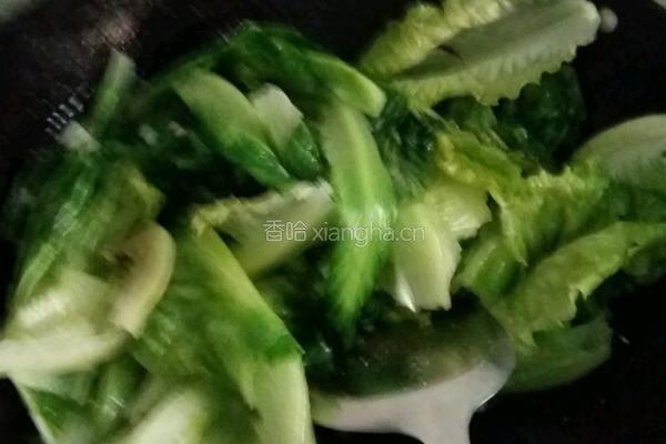 蒜沫生菜的做法图解2