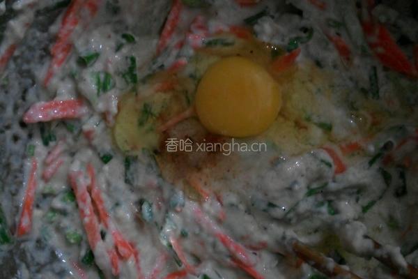 胡萝卜煎饼的做法图解3