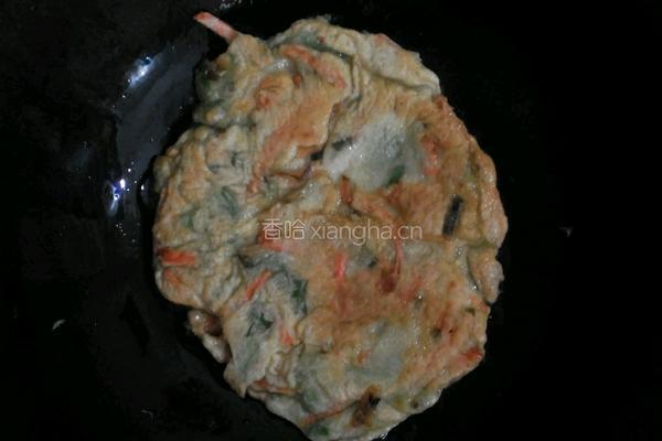胡萝卜煎饼的做法图解4