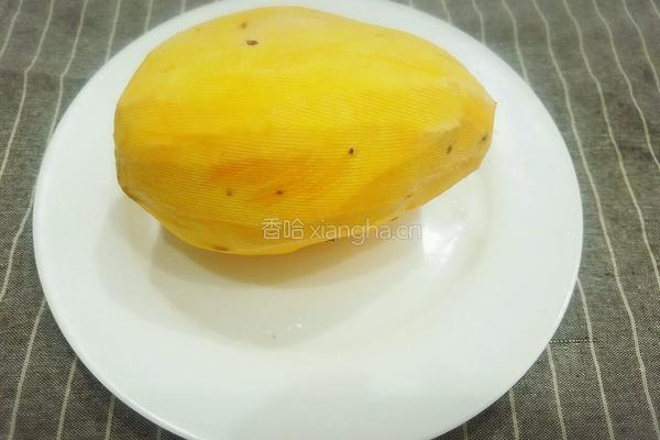 红薯玫瑰花馒头的做法图解1