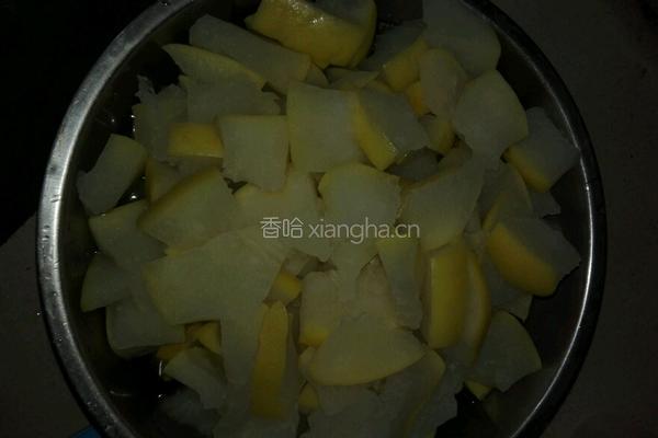 润喉柚子皮干糖水
