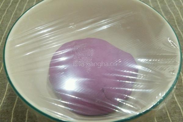 紫薯玫瑰花馒头的做法图解7