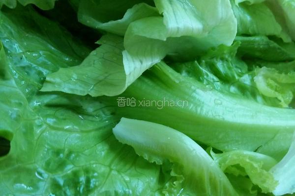 蒜香生菜的做法图解1