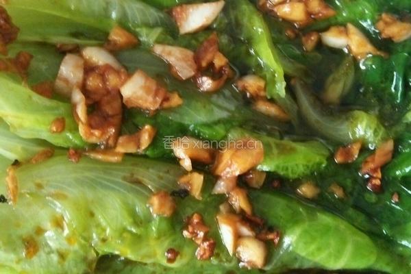 蒜香生菜的做法图解8
