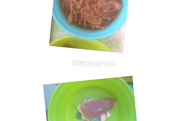 笋干肉片的做法图解1