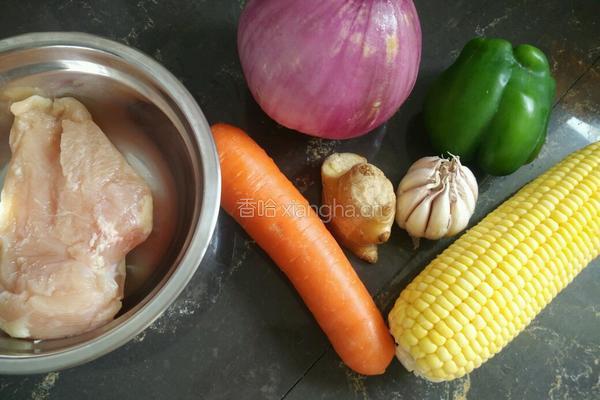 宝宝食谱之 五彩鸡丁的做法图解1