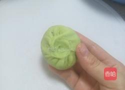 包子(酸菜肉馅菠菜汁包子)的做法图解8