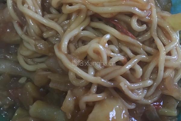 豆角焖面的做法图解15