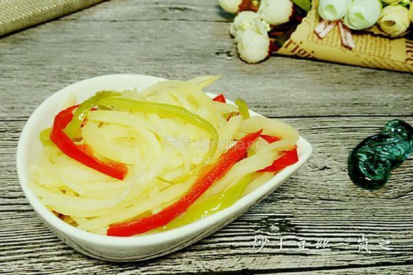 双椒炒土豆丝的做法图解7