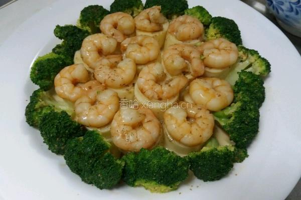 蝦仁玉子豆腐拌西蘭花的做法图解5