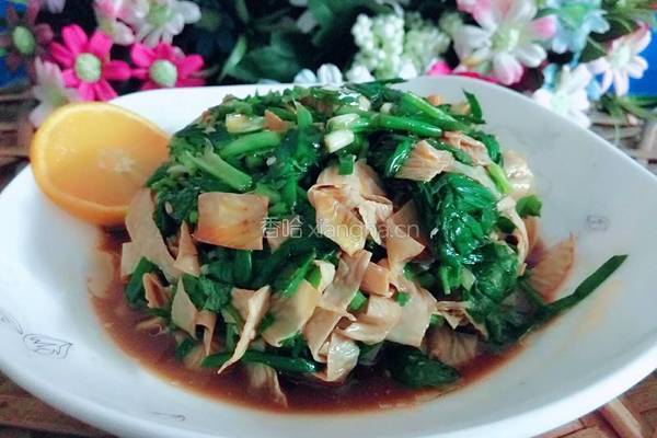 油豆皮拌韭菜的做法图解12