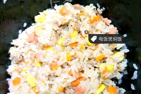 电饭煲焖饭的做法图解4