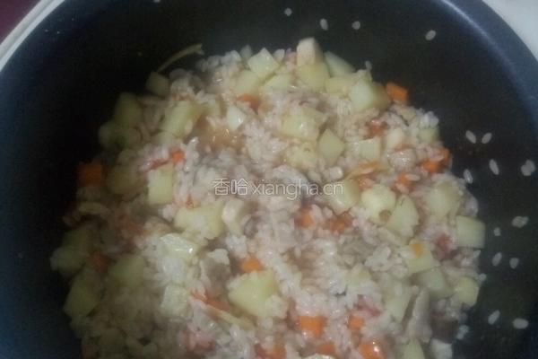 土豆焖饭的做法图解6