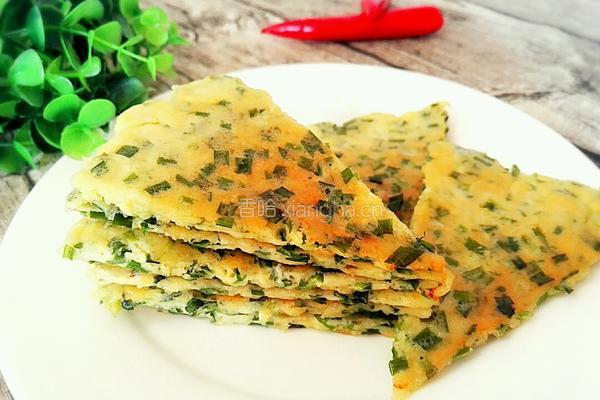 韭菜煎饼的做法图解8