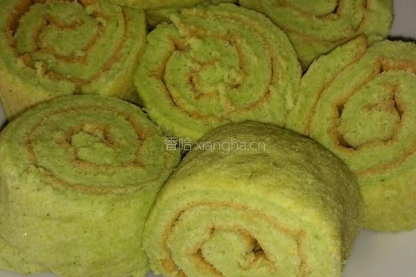 菜心汁蛋糕卷的做法图解11