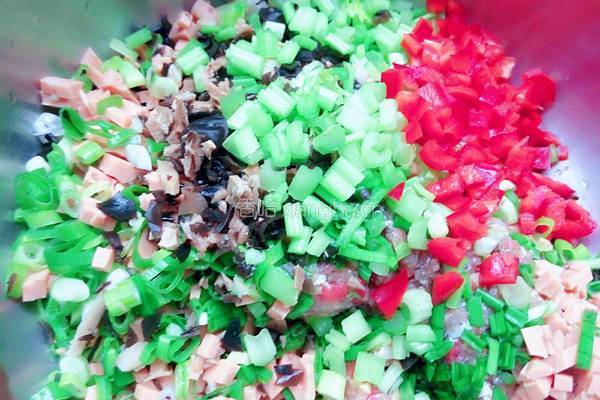 黄金宝石袋（鱼肉馅豆皮包)的做法图解4