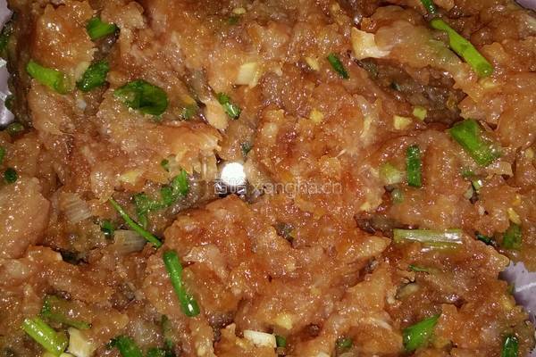 香葱肉饼的做法图解4