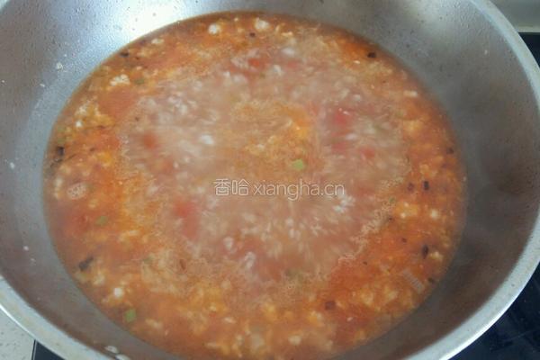 菠菜拌汤的做法图解7