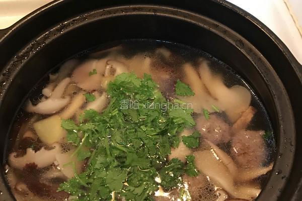 杂菇肉丸汤的做法图解6
