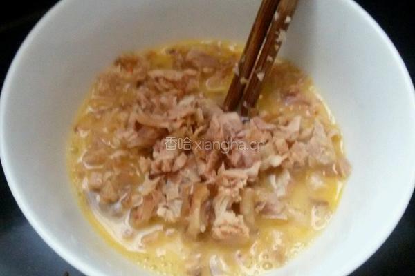 肉蛋香煎饼的做法图解3
