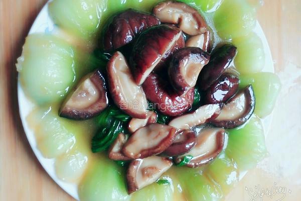 香菇扒油菜