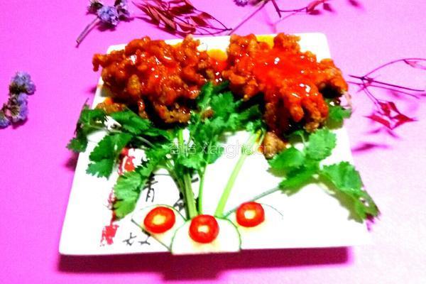 茄汁菊花肉的做法图解17
