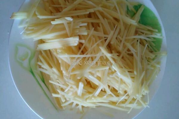 三丝抱豆的做法图解1