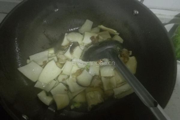 杏鲍菇炒油菜的做法图解3