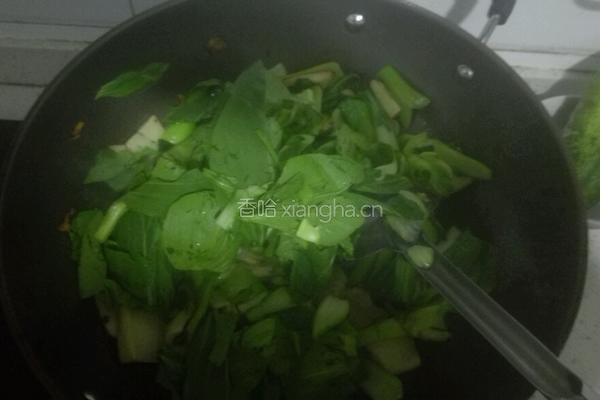 杏鲍菇炒油菜的做法图解4
