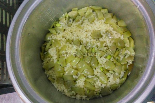 素扁豆焖饭的做法图解9