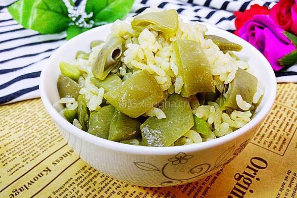 素扁豆焖饭的做法图解10