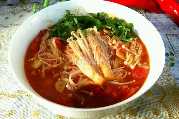 蕃茄金针菇的做法图解5