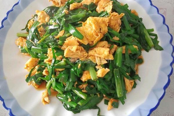 韭菜炒鸡蛋的做法图解5