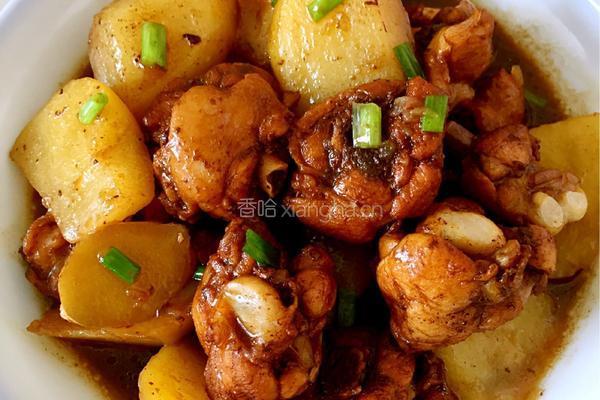 土豆焖鸡腿