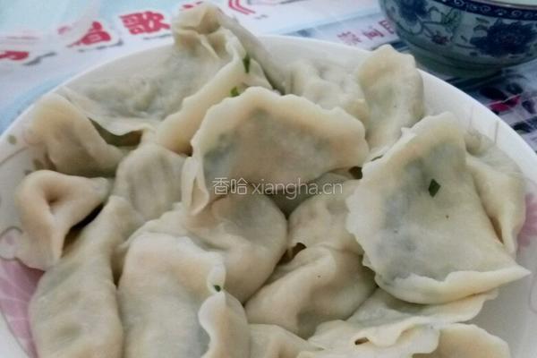 韭菜鸡蛋粉条饺子的做法图解4
