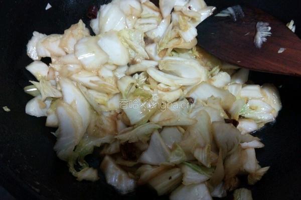 醋溜白菜（辣的）的做法图解7