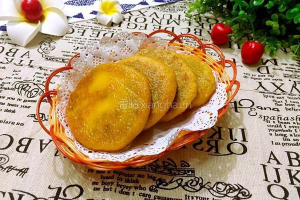 南瓜豆沙饼的做法图解13