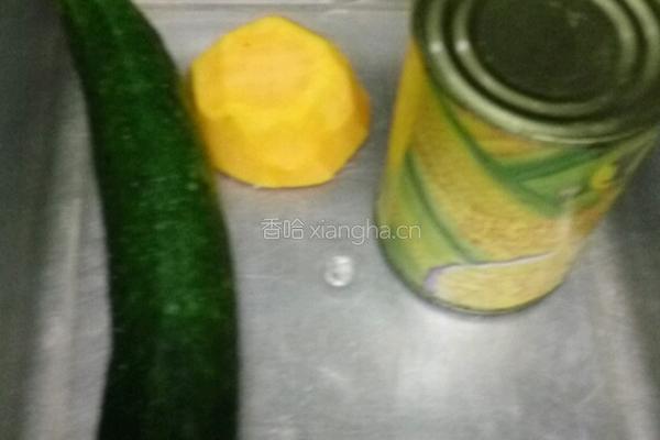 金瓜玉米烙的做法图解2